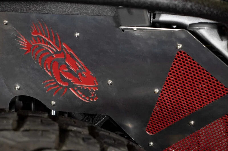 Fishbone Offroad 2018+ Jeep Wrangler JL Front Pair Aluminum Raw Inner Fenders - Additional View 5