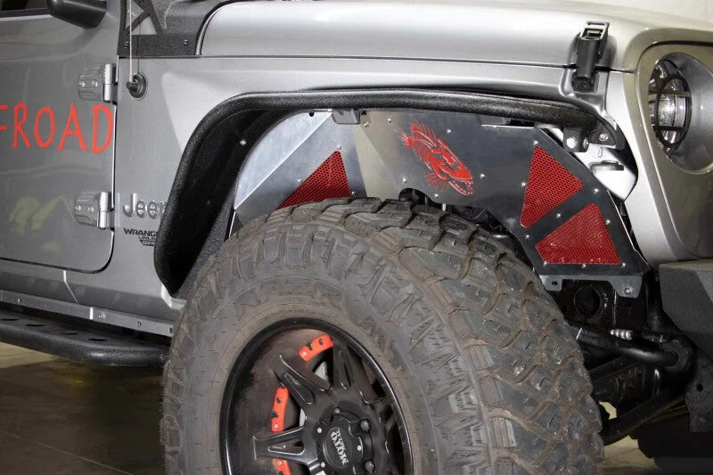Fishbone Offroad 2018+ Jeep Wrangler JL Front Pair Aluminum Raw Inner Fenders - Additional View 7