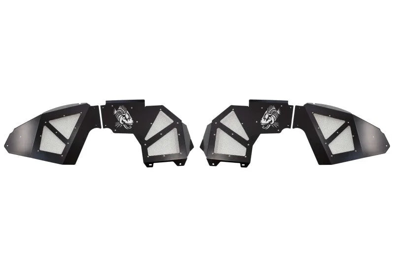 Fishbone Offroad 2018+ Jeep Wrangler JL Front/Rear Set of 4 Aluminum - Blk Powdercoat Inner Fenders - Additional View 13
