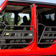 Load image into Gallery viewer, Fishbone Offroad 2018+ Jeep Wrangler JL Front/Rear Tube Doors - Installation View