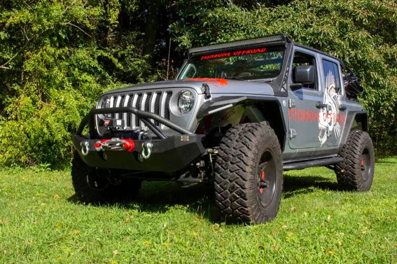 Fishbone Offroad 2018+ Jeep Wrangler JL Mid-Width Winch Front Bumper - Additional View 12