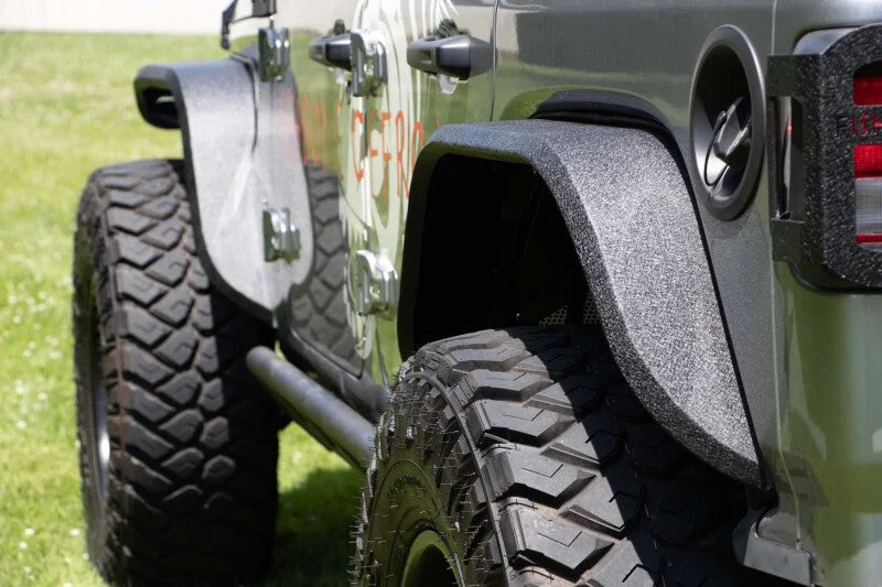 Fishbone Offroad 2018+ Jeep Wrangler JL Rear Fenders Elite Steel - Side View