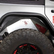 Load image into Gallery viewer, Fishbone Offroad 2018+ Jeep Wrangler JL Rear Pair Aluminum Raw Inner Fenders - Installation View