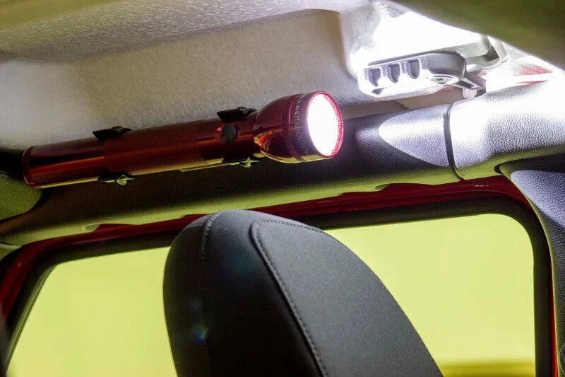 Fishbone Offroad 2018+ Jeep Wrangler JL Roll Bar Flashlight Mount Front - Additional View 5
