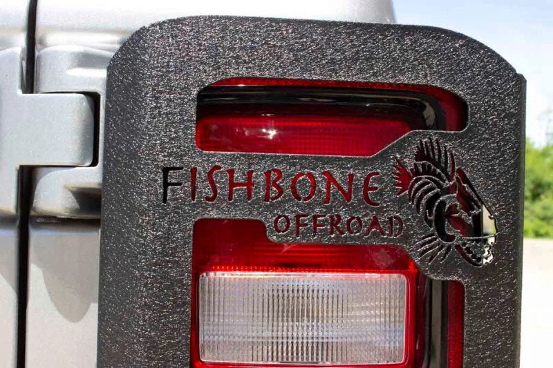 Fishbone Offroad 2018+ Jeep Wrangler JL Tail Light Guards - Back View