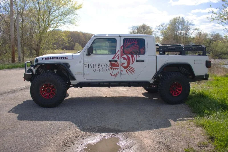 Fishbone Offroad 2018+ Jeep Wrangler JL/JLU/2020+ Gladiator JT  Alum Front Fender Flares  - Black - Additional View 12