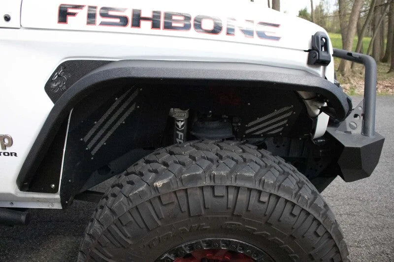 Fishbone Offroad 2018+ Jeep Wrangler JL/JLU/2020+ Gladiator JT  Alum Front Fender Flares  - Black - Additional View 13