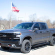 Load image into Gallery viewer, Fishbone Offroad 2019+ Chevrolet Silverado 1500 Double Cab Oval Side Steps - Black Textured - Additional View 6