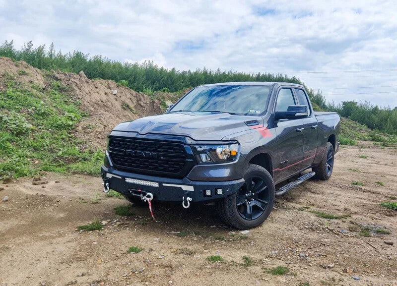 Fishbone Offroad 2019+ Ram 1500 Front Bumper - Black - Side View