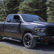 Load image into Gallery viewer, Fishbone Offroad 2019+ Ram 1500 Pike Winch Plate - Black - Back View