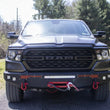 Load image into Gallery viewer, Fishbone Offroad 2019+ Ram 1500 Pike Winch Plate - Black - Installation View
