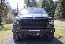 Load image into Gallery viewer, Fishbone Offroad 2019+ Ram 1500 Pike Winch Plate - Black - Installation View