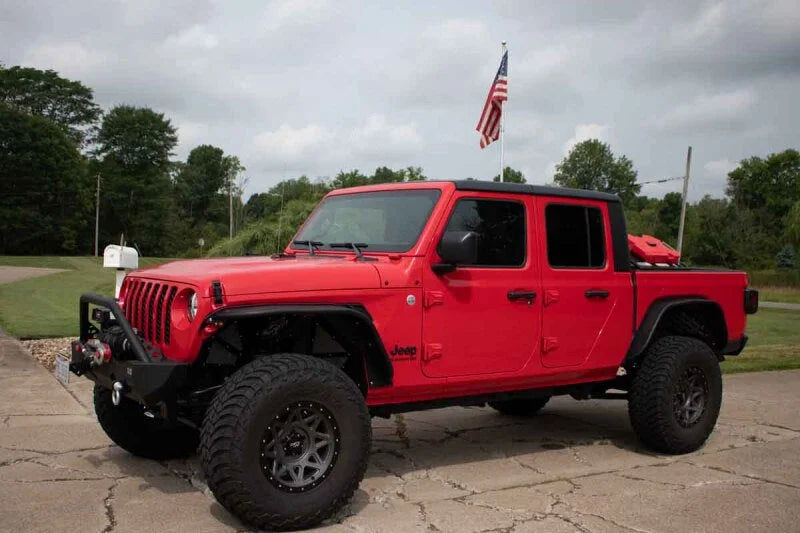 Fishbone Offroad 2020+ Jeep Gladiator Bed Storage Rack Steel Powdercoat - Additional View 9