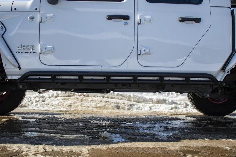 Fishbone Offroad 2020+ Jeep Gladiator JT Rocker Guards - Installation View