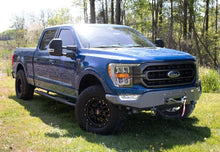 Load image into Gallery viewer, Fishbone Offroad 2021+ F150 Pelican Winch Plate Only (Fits FB22366) - Black Texture - Back View