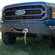 Load image into Gallery viewer, Fishbone Offroad 2021+ F150 Pelican Winch Plate Only (Fits FB22366) - Black Texture - Installation View