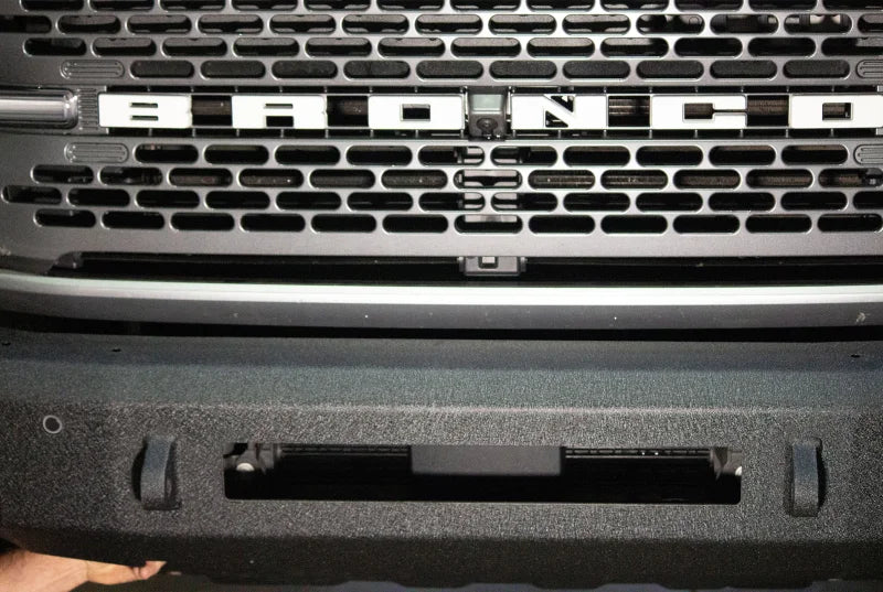 Fishbone Offroad 2021+ Ford Bronco Front Bumper - Black - Side View