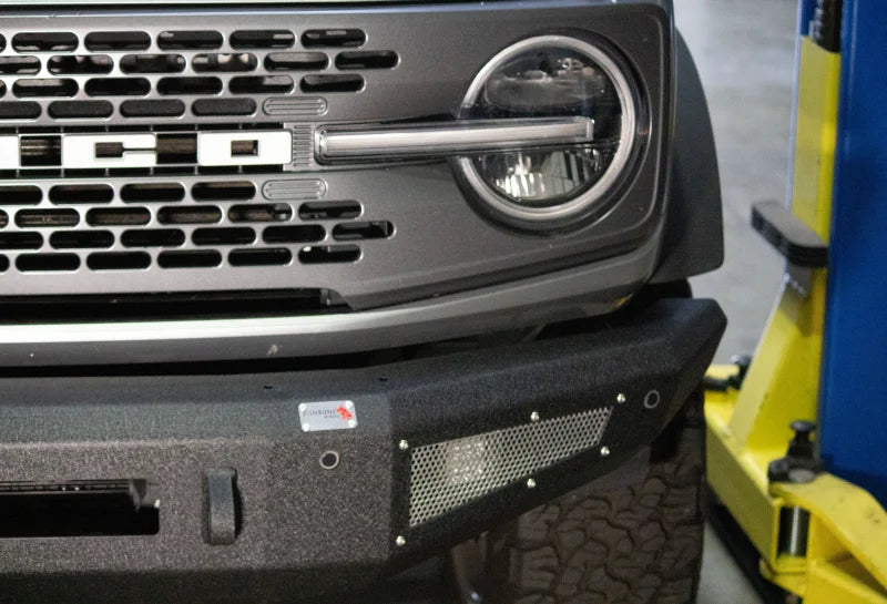 Fishbone Offroad 2021+ Ford Bronco Front Bumper - Black - Back View