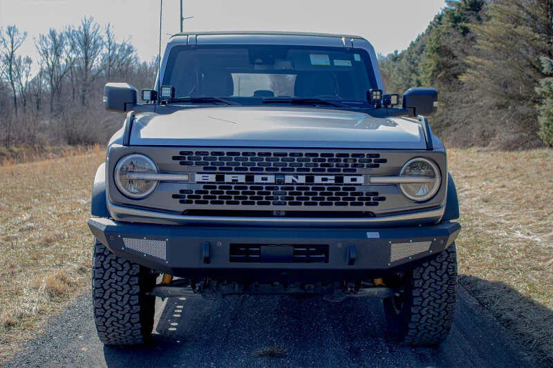 Fishbone Offroad 2021+ Ford Bronco Front Bumper - Black - Installation View