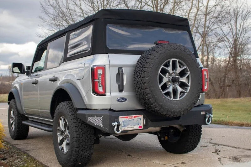 Fishbone Offroad 2021+ Ford Bronco Rear Bumper - Black - Installation View