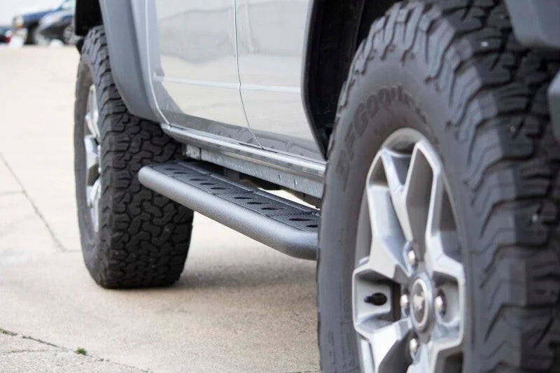 Fishbone Offroad 2021+ Ford Bronco Side Steps  - Black - Installation View