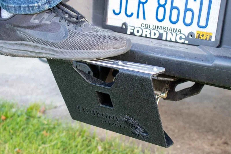 Fishbone Offroad 2In Receiver Hitch Mounted Step - Black Powdercoat Steel - Additional View 13