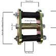 Load image into Gallery viewer, Fishbone Offroad 76-86 Jeep CJ-7 Rear Greaseable Shackle - Side View