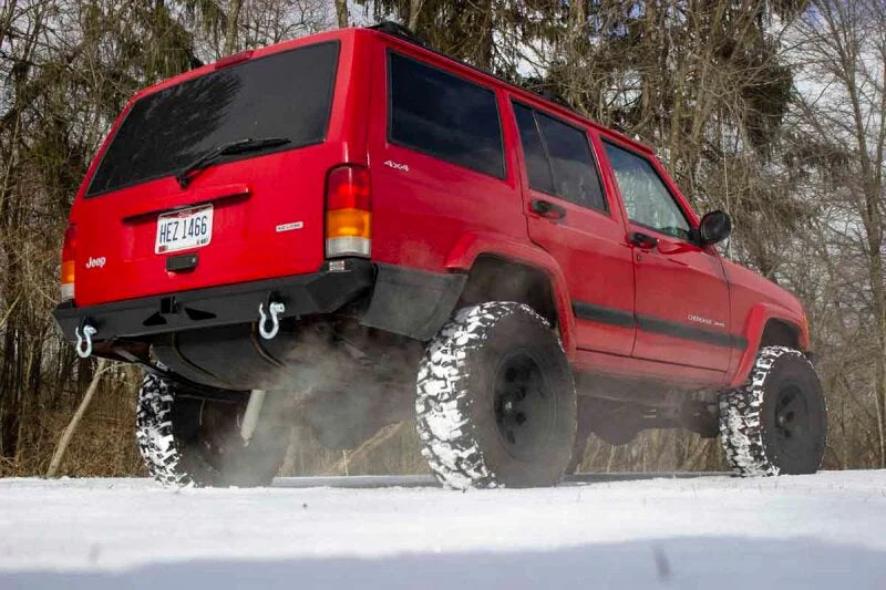 Fishbone Offroad 84-01 XJ Jeep Cherokee Bullhead Rear Bumper - Back View