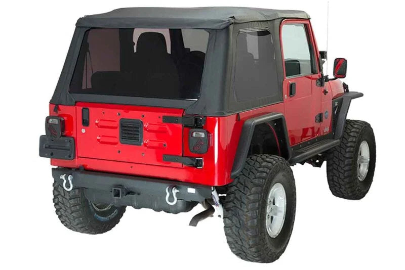 Fishbone Offroad 87-06 Jeep YJ/TJ Wrangler TJ Wrangler Rear Bumper w Receiver - Side View