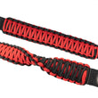 Load image into Gallery viewer, Fishbone Offroad 97-06 Jeep Wrangler Paracord Door Handles - Black/Red - Main Product View