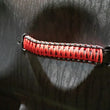 Load image into Gallery viewer, Fishbone Offroad 97-06 Jeep Wrangler Paracord Door Handles - Black/Red - Back View