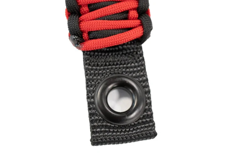 Fishbone Offroad 97-06 Jeep Wrangler Paracord Door Handles - Black/Red - Additional View 7