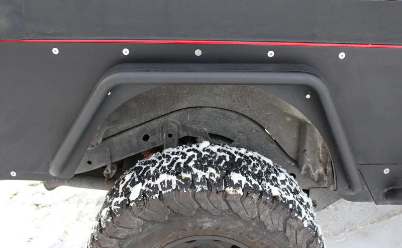 Fishbone Offroad 97-06 Jeep Wrangler Steel Tube Fender Front/Rear - Blk Txtred Pwdercoat (Set Of 4) - Additional View 8