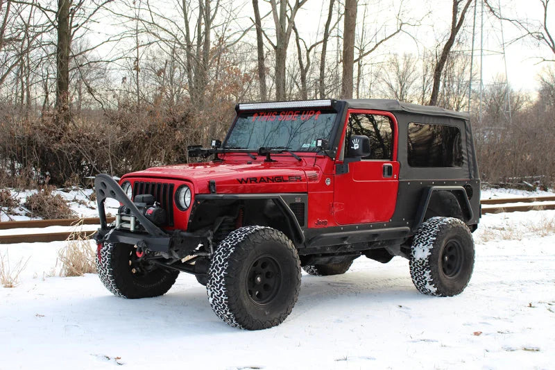 Fishbone Offroad 97-06 Jeep Wrangler Steel Tube Fender Front/Rear - Blk Txtred Pwdercoat (Set Of 4) - Additional View 11