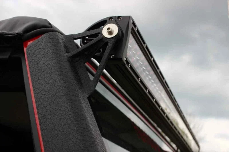 Fishbone Offroad 97-06 Jeep Wrangler TJ 52In Light Bar Bracket - Black Textured Powdercoat - Side View