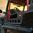 Load image into Gallery viewer, Fishbone Offroad 97-06 Jeep Wrangler TJ Front Tube Doors - Black Textured Powdercoat Steel - Back View