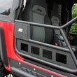 Load image into Gallery viewer, Fishbone Offroad 97-06 Jeep Wrangler TJ Front Tube Doors - Black Textured Powdercoat Steel - Additional View 5