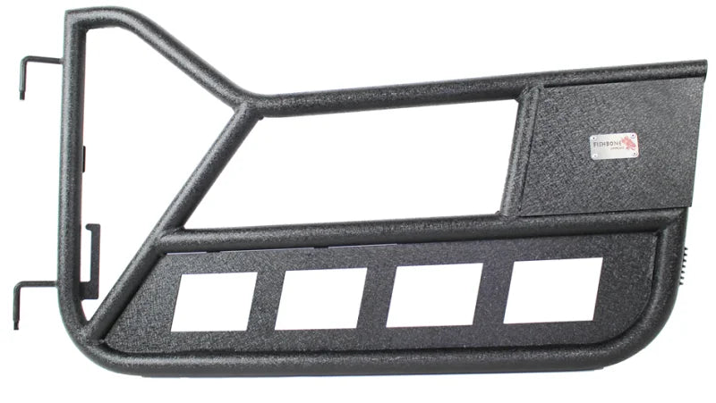 Fishbone Offroad 97-06 Jeep Wrangler TJ Front Tube Doors - Black Textured Powdercoat Steel - Additional View 6