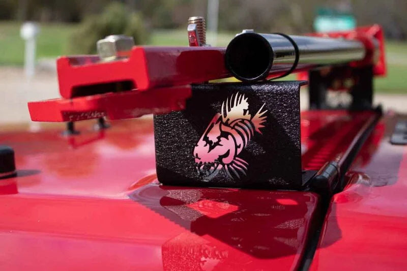 Fishbone Offroad 97-06 Jeep Wrangler TJ Hi- Lift Jack Mount - Side View