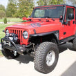 Load image into Gallery viewer, Fishbone Offroad 97-06 Jeep Wrangler TJ Hi- Lift Jack Mount - Back View