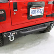 Load image into Gallery viewer, Fishbone Offroad 97-06 Jeep Wrangler TJ Rear Bumper W/Step Piranha Series - Installation View
