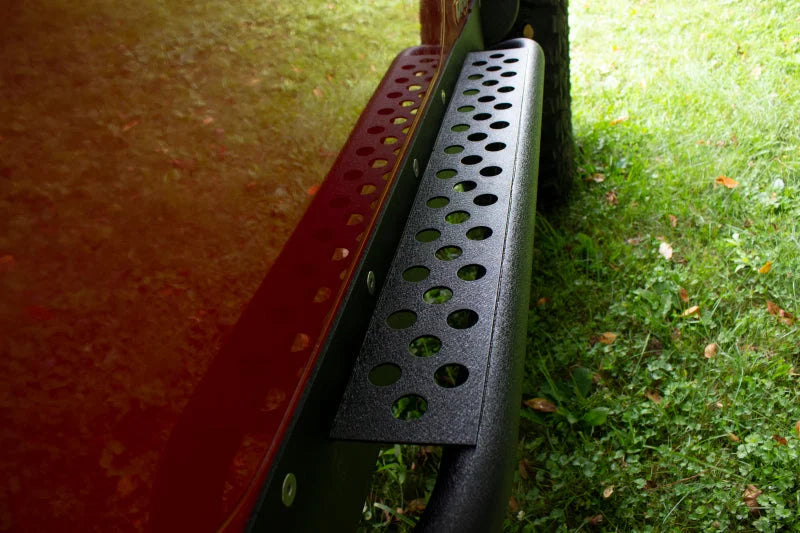 Fishbone Offroad 97-06 Jeep Wrangler TJ Steel Rock Slider - Black Textured Powdercoat - Additional View 9