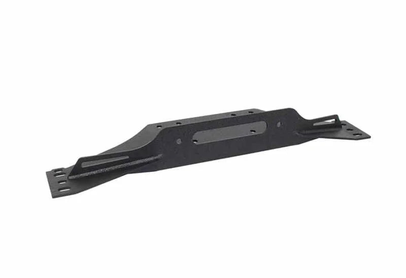 Fishbone Offroad 97-06 Jeep Wrangler TJ Winch Plate Steel - Black Textured Powdercoat Piranha Series - Additional View 5
