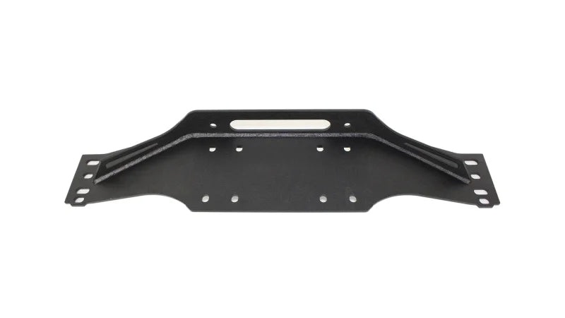 Fishbone Offroad 97-06 Jeep Wrangler TJ Winch Plate Steel - Black Textured Powdercoat Piranha Series - Additional View 6