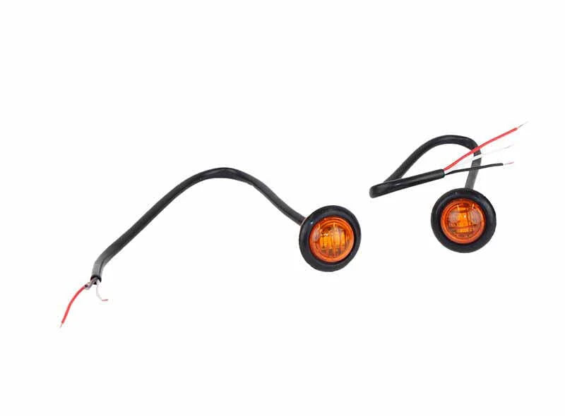 Fishbone Offroad Amber LEDs 3/4In Pair - Main Product View