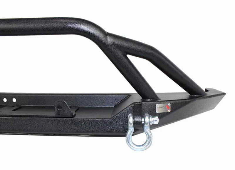 Fishbone Offroad Cherokee XJ Front Winch Bumper W/Grille Guard Bullhead Steel - Blk Txtrd Pwdrcoat - Additional View 9