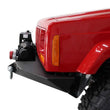 Load image into Gallery viewer, Fishbone Offroad Cherokee XJ Front Winch Bumper W/O Grille Guard Bullhead Steel - Blk Txtrd Pwdrcoat - Side View