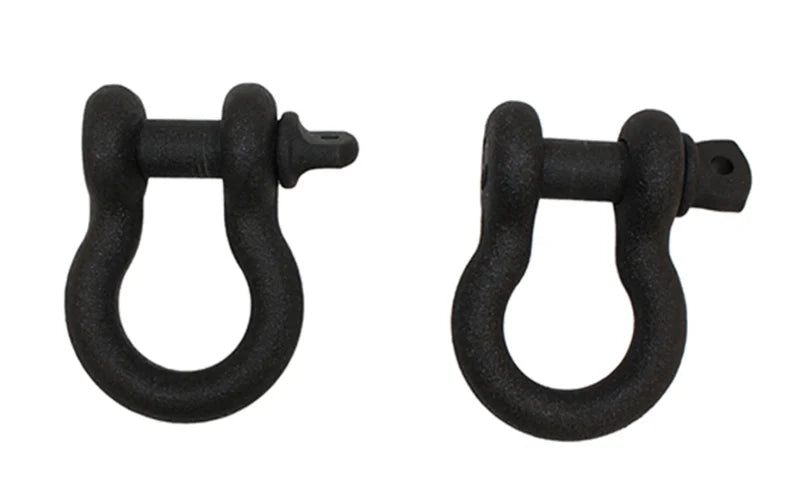 Fishbone Offroad D Ring 3/4In Gloss - Black 2 Piece Set - Main Product View