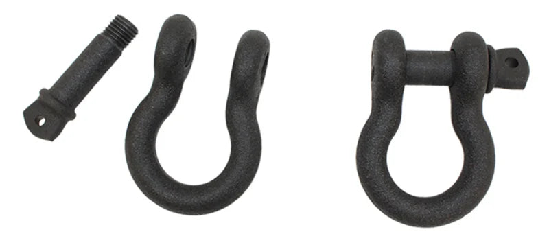 Fishbone Offroad D Ring 3/4In Gloss - Black 2 Piece Set - Installation View