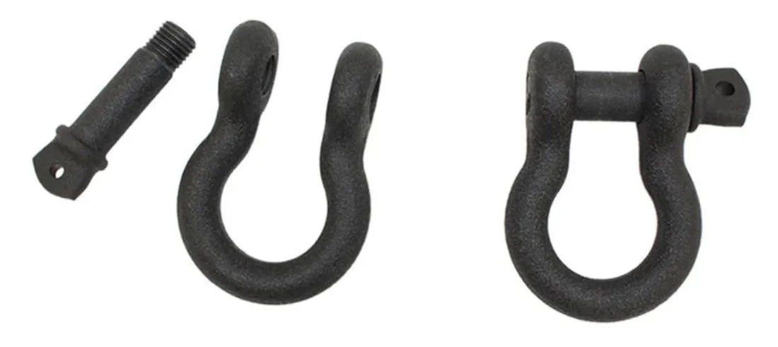Fishbone Offroad D Ring 3/4In Gloss - Black 2 Piece Set - Installation View
